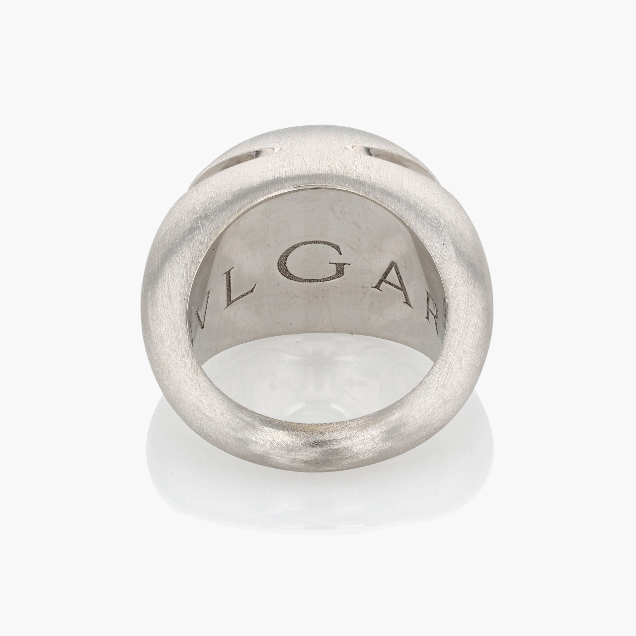 Vintage Bulgari 18k White Gold RIng