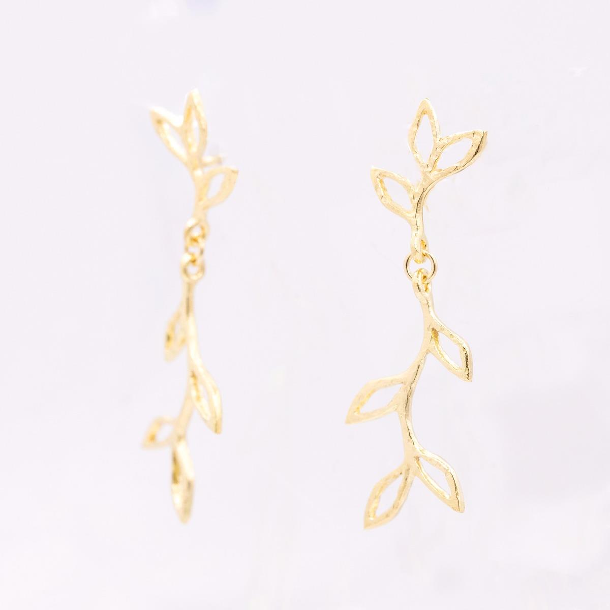 18Kt Branch Design Earrings