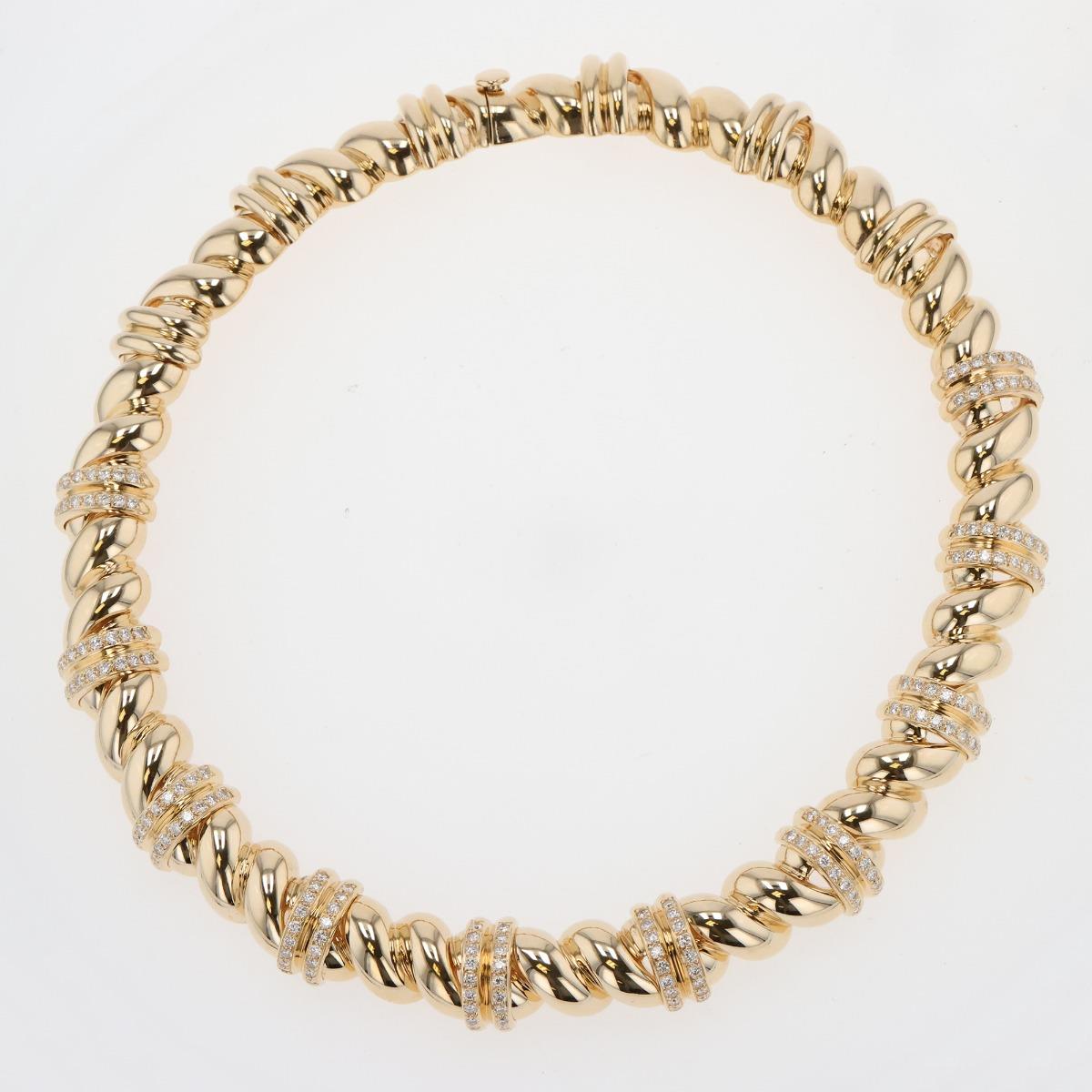 14kt Gold Collar With Diamonds