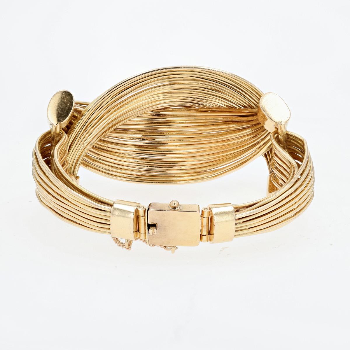 18Kt Wire Wrap Bracelet
