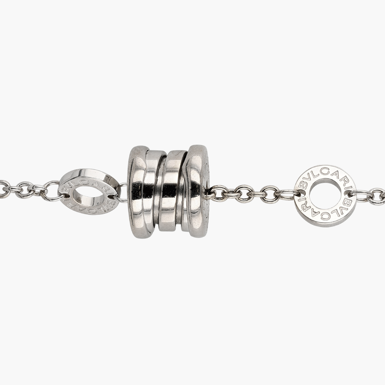 Vintage 18k White Gold Bulgari B-Zero Mini Bracelet