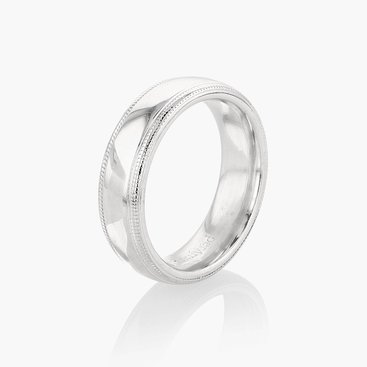 18k White Gold Wedding Band