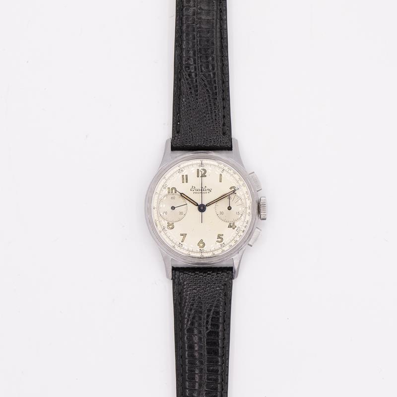 VINTAGE STAINLESS STEEL BREITLING CHRONOGRAPH
