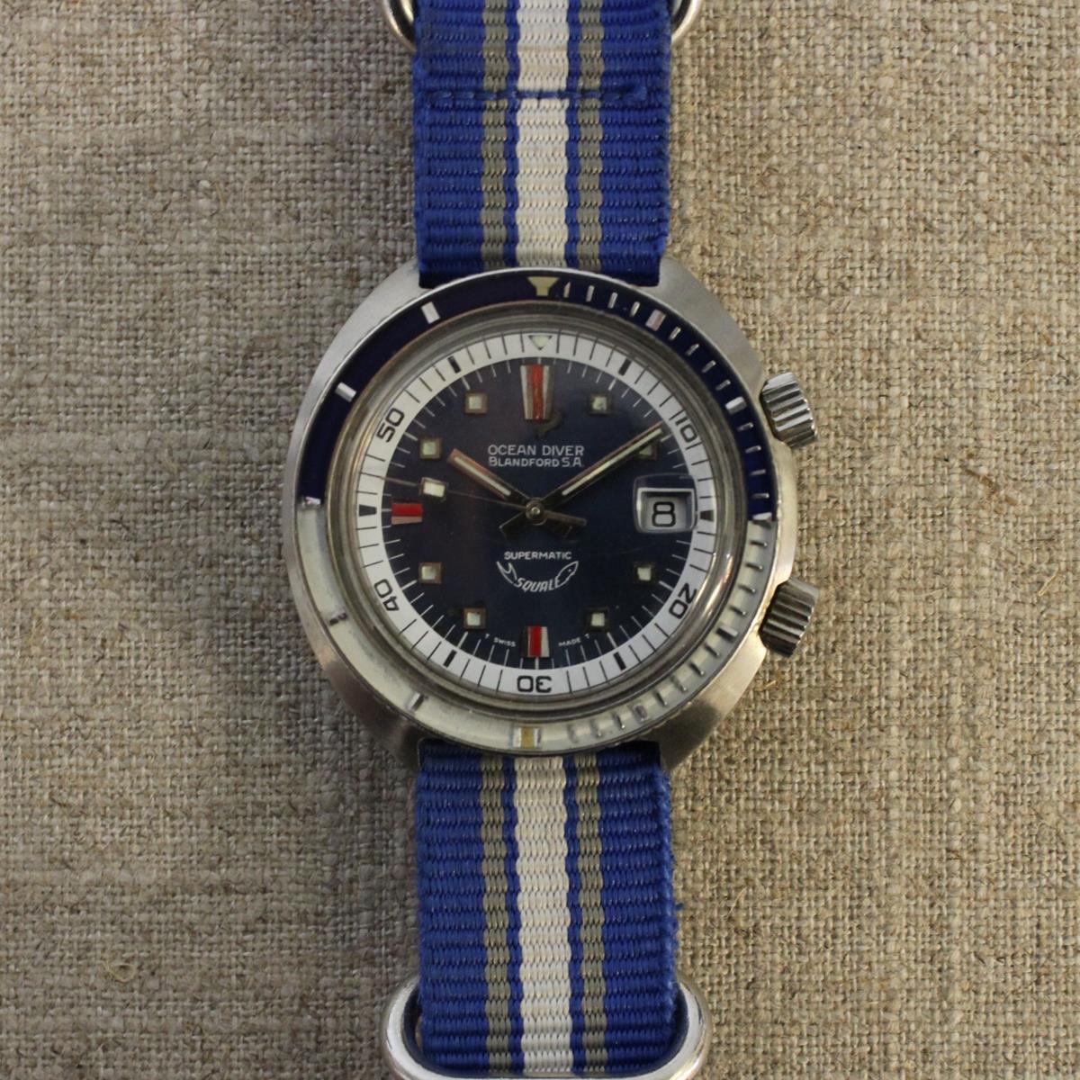 Vintage Stainless Steel Squale Diving Watch