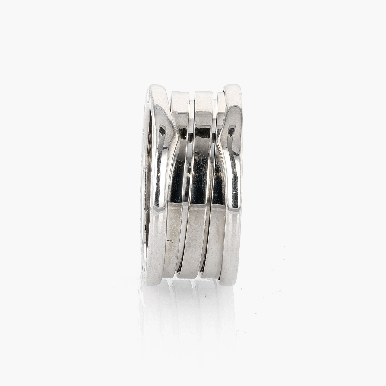 Vintage Bulgari 18k White Gold B-Zero Ring