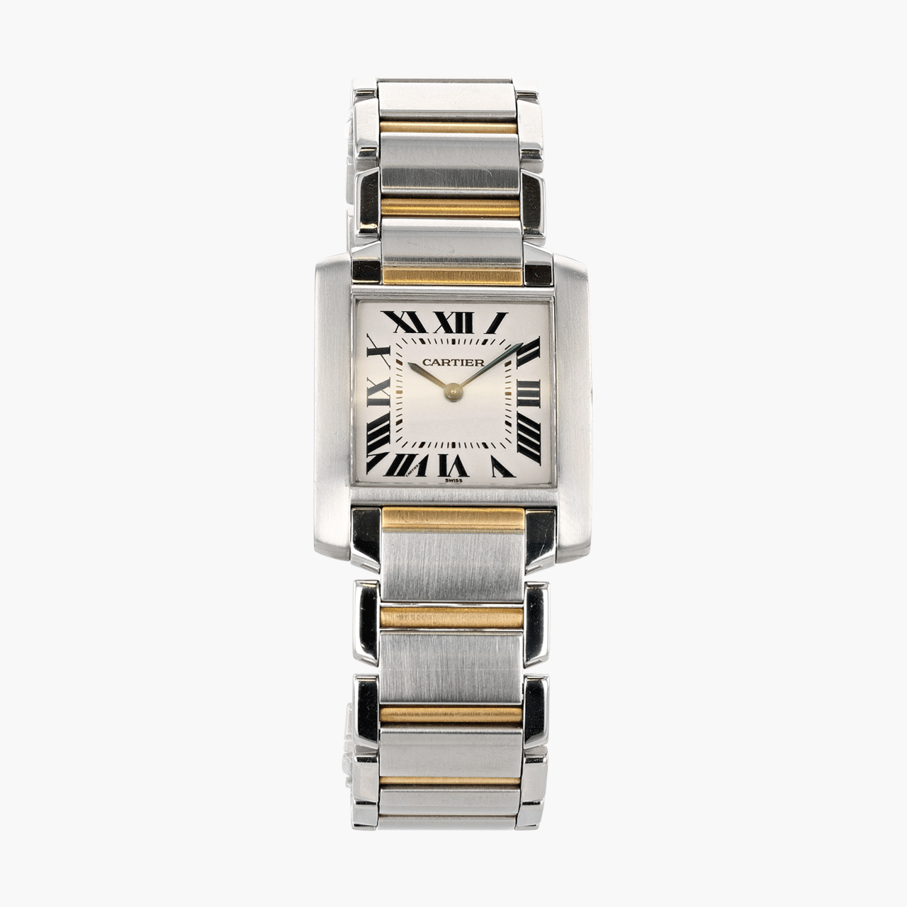 Cartier Tank Francaise Large 18k Gold and Steel