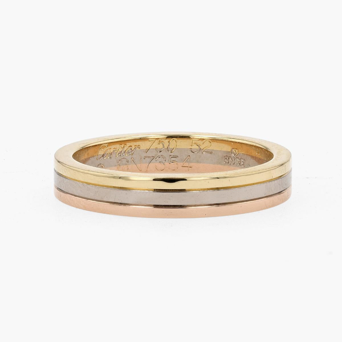 Cartier tri color wedding band best sale