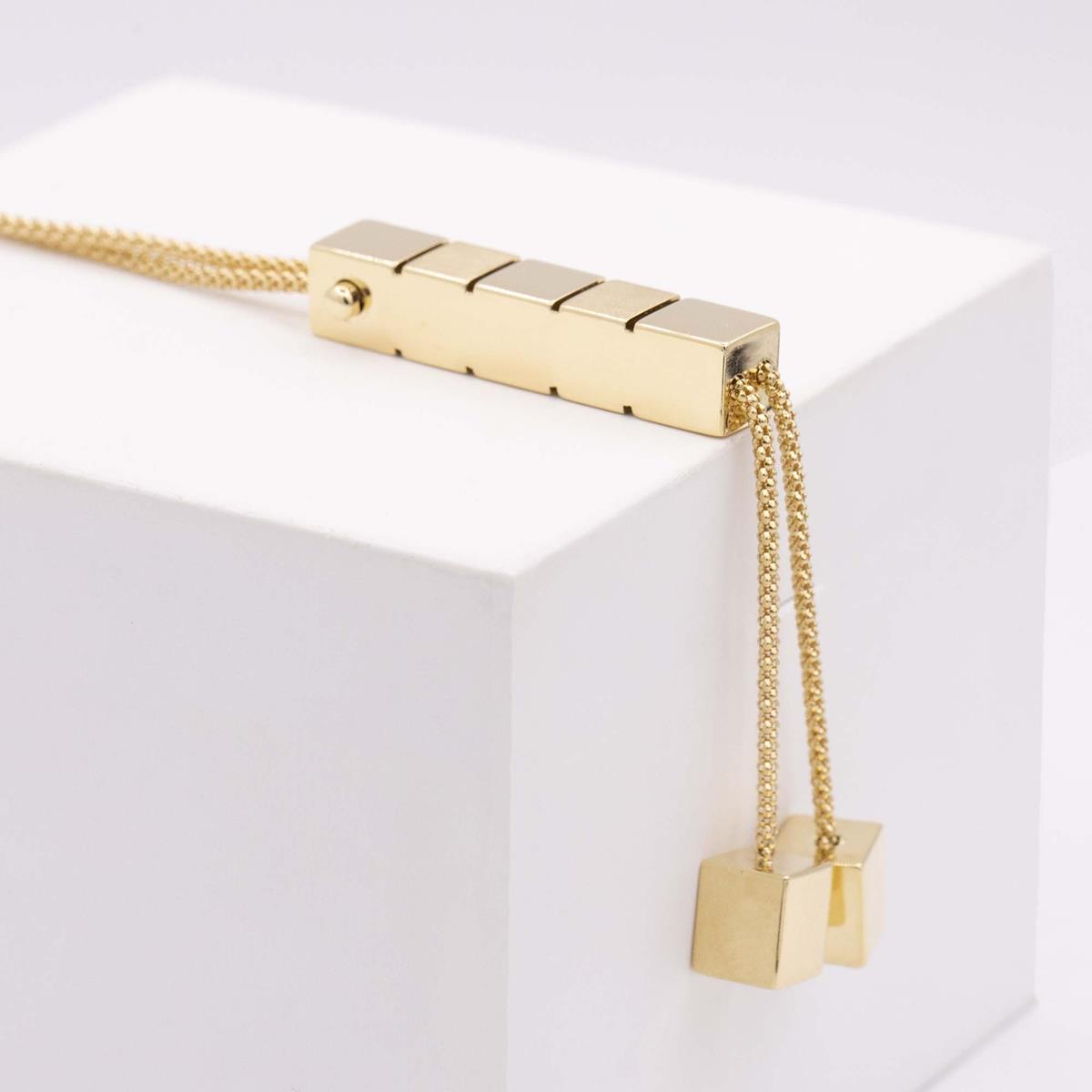 30" Gold Slide Necklace