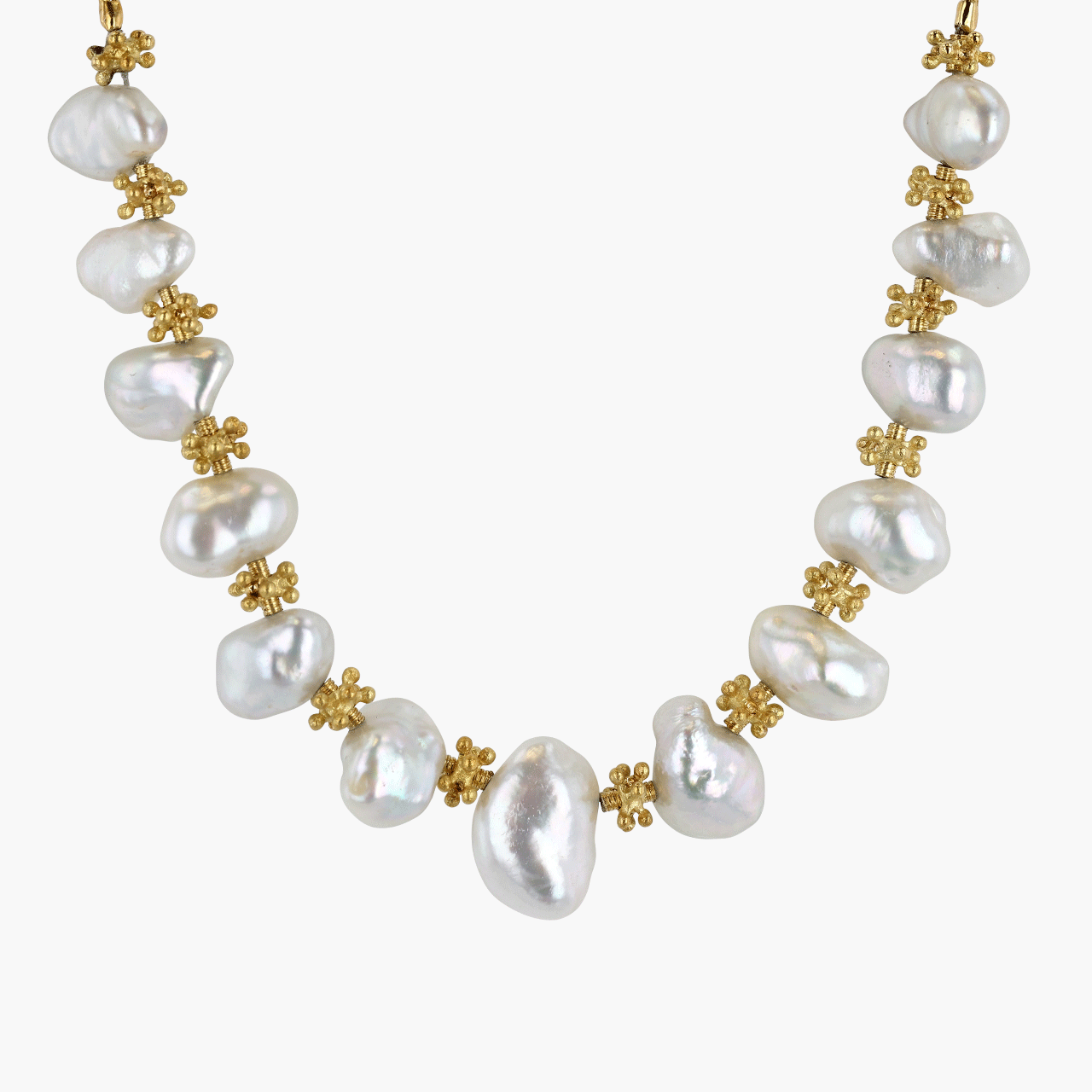 Paul Morelli 18k Yellow Gold and Keshi Pearl Necklace